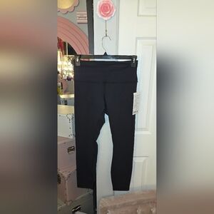 lululemon athletica Black Ribbed Wonder Train HR 25" Leggings